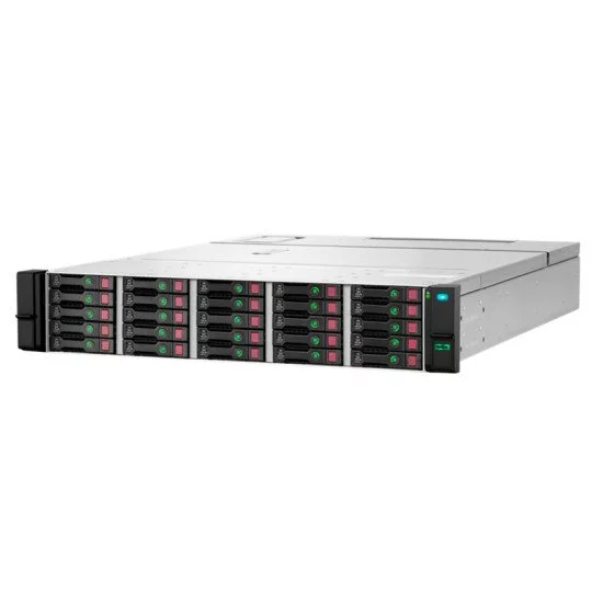 HPE Q1J10B boîtier de disques Rack (2 U) Noir, Argent HPE Q1J10B boîtier de disques Rack (2 U) Noir, Argent
