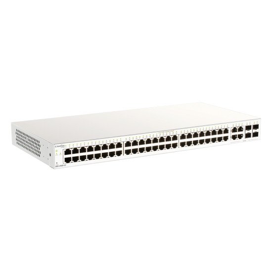 D-Link DBS-2000-52MP/E commutateur réseau Géré L2 Gigabit Ethernet (10/100/1000) Connexion Ethernet, supportant l'alimentation via ce port (PoE) Blanc