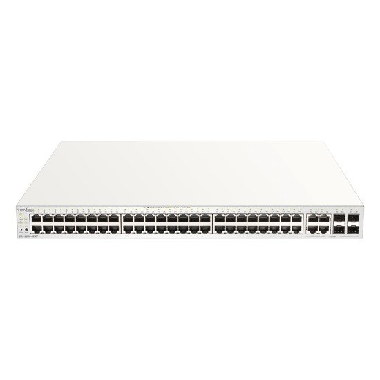 D-Link DBS-2000-52MP/E commutateur réseau Géré L2 Gigabit Ethernet (10/100/1000) Connexion Ethernet, supportant l'alimentation via ce port (PoE) Blanc