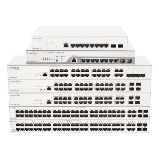 D-Link DBS-2000-52MP/E commutateur réseau Géré L2 Gigabit Ethernet (10/100/1000) Connexion Ethernet, supportant l'alimentation via ce port (PoE) Blanc