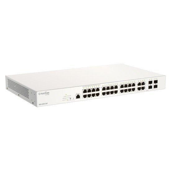 D-Link DBS-2000-28P/E commutateur réseau Géré L2 Gigabit Ethernet (10/100/1000) Connexion Ethernet POE Gris