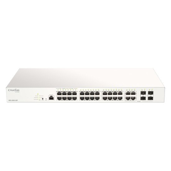 D-Link DBS-2000-28P/E commutateur réseau Géré L2 Gigabit Ethernet (10/100/1000) Connexion Ethernet POE Gris
