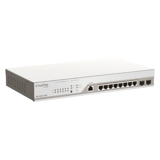 D-Link DBS-2000-10MP/E commutateur réseau Géré L2 Gigabit Ethernet (10/100/1000) Connexion Ethernet POE Gris