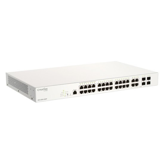 D-Link DBS-2000-28MP/E commutateur réseau Géré L2 Gigabit Ethernet (10/100/1000) Connexion EthernetPOE Gris