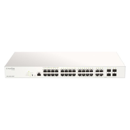 D-Link DBS-2000-28MP/E commutateur réseau Géré L2 Gigabit Ethernet (10/100/1000) Connexion EthernetPOE Gris