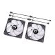 Thermaltake CT120 ARGB Sync PC Boitier PC Ventilateur Noir, Blanc 2 pièce(s)