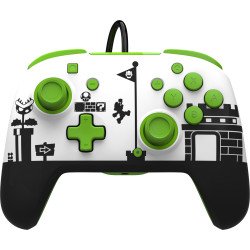 PDP Super Mario Retro REMATCH Noir, Vert, Blanc USB Manette de jeu Nintendo Switch, Nintendo Switch OLED PDP Super Mario Retro REMATCH Noir, Vert, Blanc USB Manette de jeu Nintendo Switch, Nintendo Switch OLED