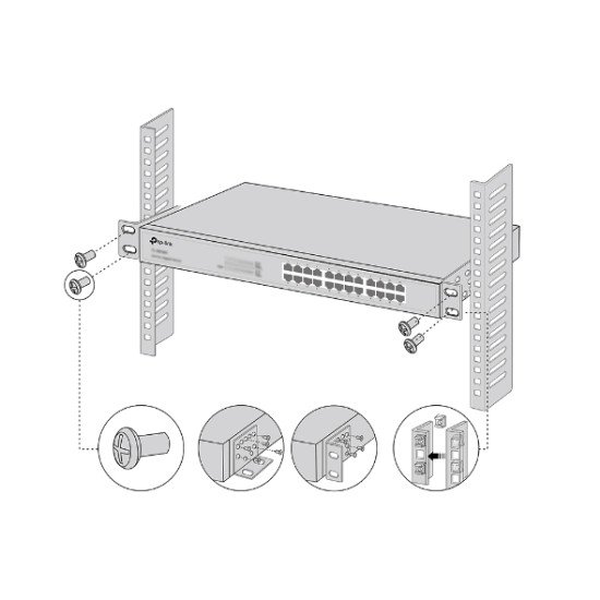 TP-Link RACKMOUNT KIT-19 accessoire de racks Kit de montage