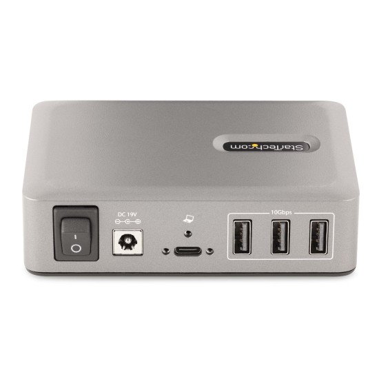 StarTech.com Hub USB-C à 10 Ports - 8x USB-A et 2x USB-C - Hub USB Type-C Auto-Alimenté avec Bloc d'Alimentation 65W - USB 3.1 10Gbps - Hub USB avec câble de verrouillage certifié USB-IF de 91cm - Splitter USB C