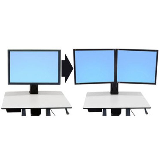 Ergotron WorkFit Convert-to-Dual Kit from Single HD 55,9 cm (22")