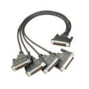 Moxa CBL-M44M25x4-50 câble Série DB44 DB25