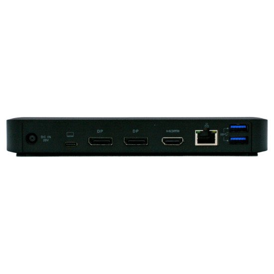 Origin Storage 40AU0065UK-OS station d'accueil USB 3.2 Gen 1 (3.1 Gen 1) Type-C Noir