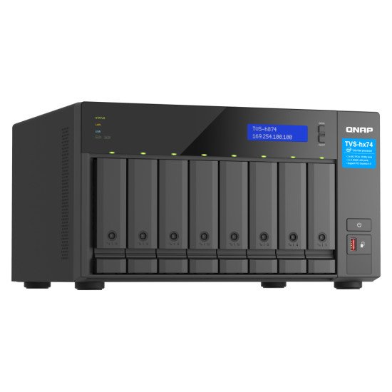 QNAP TVS-h874X NAS Tower Ethernet/LAN Noir