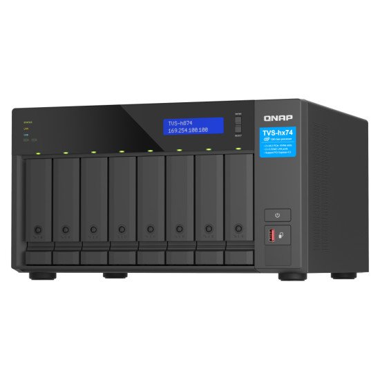 QNAP TVS-h874 NAS Tower Ethernet/LAN Noir