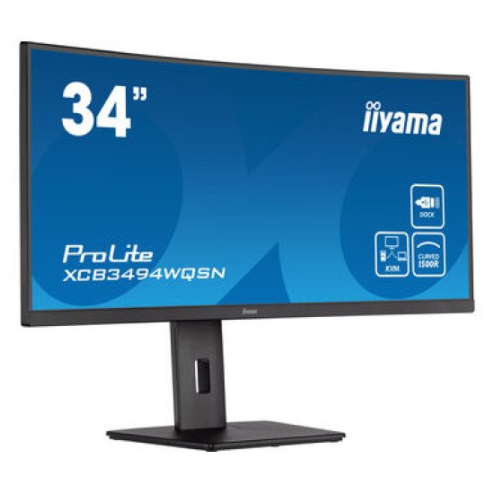 iiyama ProLite XCB3494WQSN-B5 LED écran PC 34" 3440 x 1440 pixels UltraWide Quad HD Noir