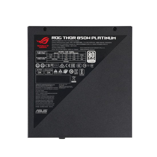 ASUS ROG THOR 850W Platinum II unité d'alimentation d'énergie 20+4 pin ATX Noir, Bleu, Gris