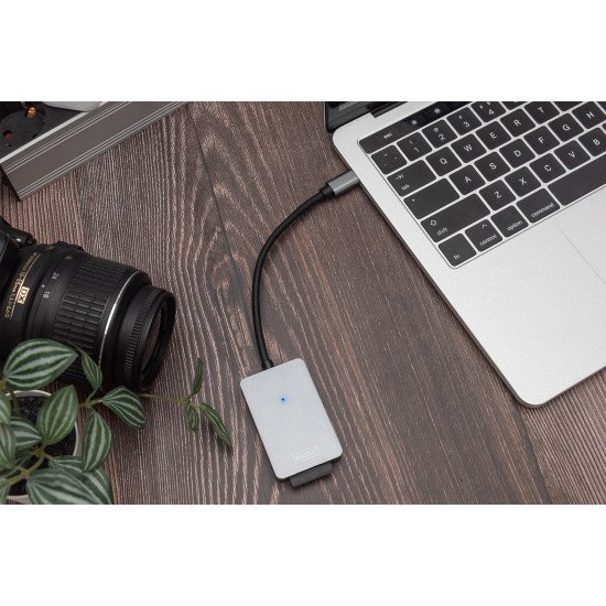 Digitus Lecteur de carte USB-C, 2 emplacements, High Speed
