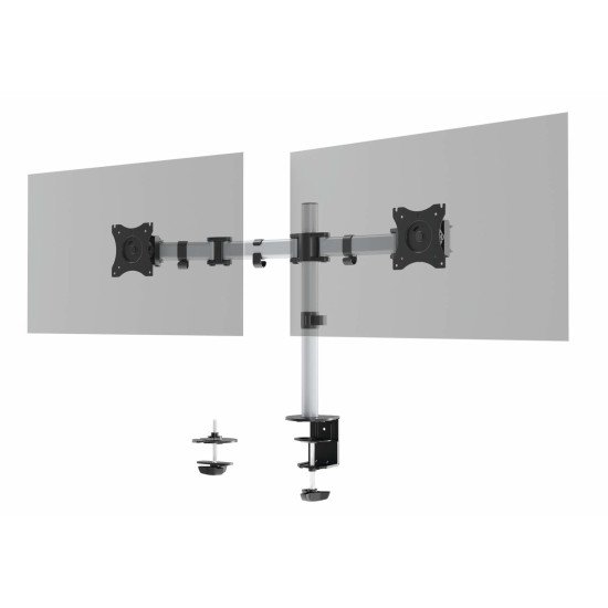 Durable 509523 support d'écran plat pour bureau 68,6 cm (27") Argent Mur