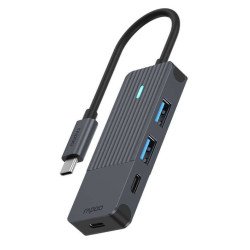Rapoo UCH-4003 hub & concentrateur USB 3.2 Gen 1 (3.1 Gen 1) Type-C 5000 Mbit/s Anthracite
