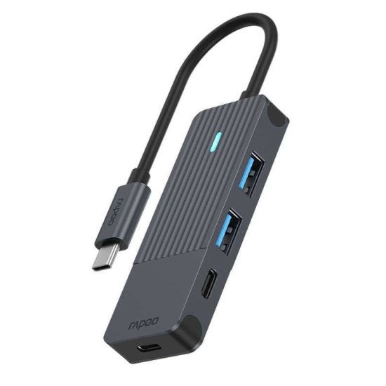 Rapoo UCH-4003 hub & concentrateur USB 3.2 Gen 1 (3.1 Gen 1) Type-C 5000 Mbit/s Anthracite