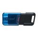 Kingston Technology DataTraveler 80 lecteur USB flash 64 Go USB Type-C 3.2 Gen 1 (3.1 Gen 1) Noir, Bleu