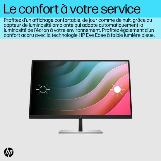 HP E-Series E27k G5 68,6 cm (27") 3840 x 2160 pixels 4K Ultra HD Noir, Argent