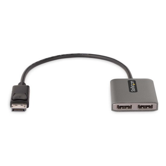 StarTech.com MST14DP122DP câble vidéo et adaptateur 0,3 m DisplayPort 2 x DVI Gris