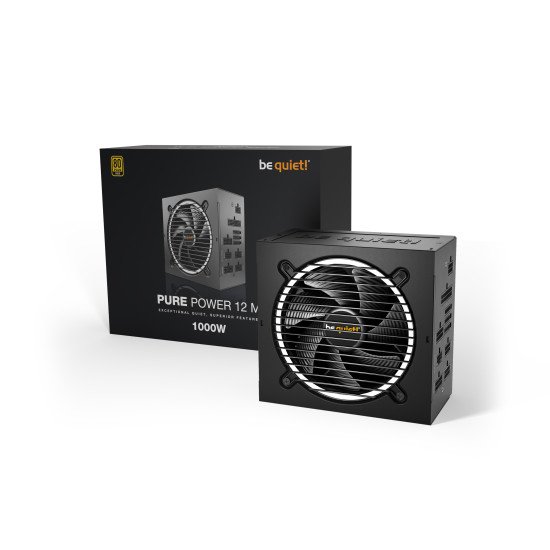 be quiet! Pure Power 12 M unité d'alimentation d'énergie 1000 W 20+4 pin ATX ATX Noir