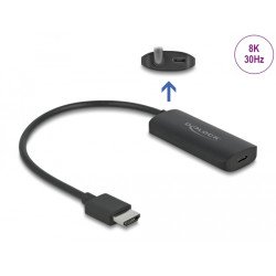 DeLOCK Adaptateur HDMI-A mâle vers USB Type-C™ femelle (DP Alt Mode) 8K