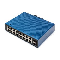 Digitus Commutateur industriel Ethernet 16 ports 10/100/1000BASE-TX + 2G SFP Digitus Commutateur industriel Ethernet 16 ports 10/100/1000BASE-TX + 2G SFP