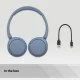 Sony WH-CH520 Casque Sans fil Arceau Appels/Musique USB Type-C Bluetooth Bleu
