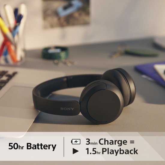 Sony WH-CH520 Casque Sans fil Arceau Appels/Musique USB Type-C Bluetooth Noir Sony WH-CH520 Casque Sans fil Arceau Appels/Musique USB Type-C Bluetooth Noir