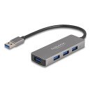 DeLOCK 63171 hub & concentrateur USB 3.2 Gen 1 (3.1 Gen 1) Type-A 5000 Mbit/s Gris DeLOCK 63171 hub & concentrateur USB 3.2 Gen 1 (3.1 Gen 1) Type-A 5000 Mbit/s Gris