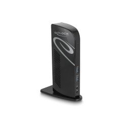DeLOCK 87728 station d'accueil USB 3.2 Gen 1 (3.1 Gen 1) Type-A + Type-C Noir