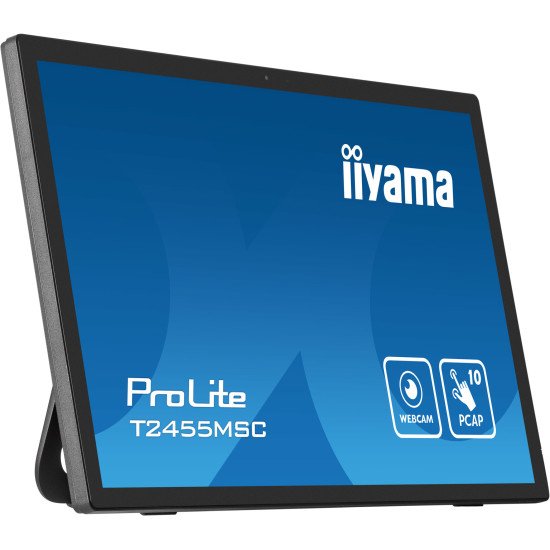 iiyama T2455MSC-B1 affichage de messages Panneau plat de signalisation numérique 61 cm (24") LED 400 cd/m² Full HD Noir Écran tactile