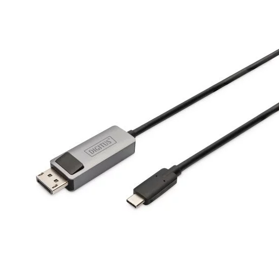 Digitus Câble adaptateur USB type C vers DisplayPort bidirectionnel Digitus Câble adaptateur USB type C vers DisplayPort bidirectionnel