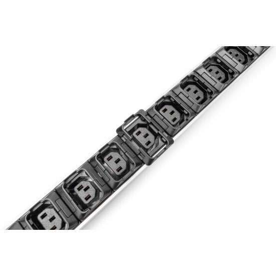 Digitus PDU IT de base, monophasé 16A, 24 x C13, 3 x C19, 3 m de câble d'alimentation, connecteur IEC 60309 16 A