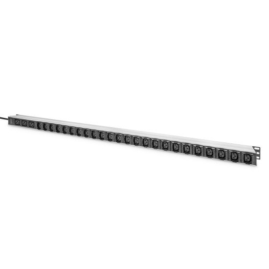 Digitus PDU IT de base, monophasé 16A, 24 x C13, 3 x C19, 3 m de câble d'alimentation, connecteur IEC 60309 16 A