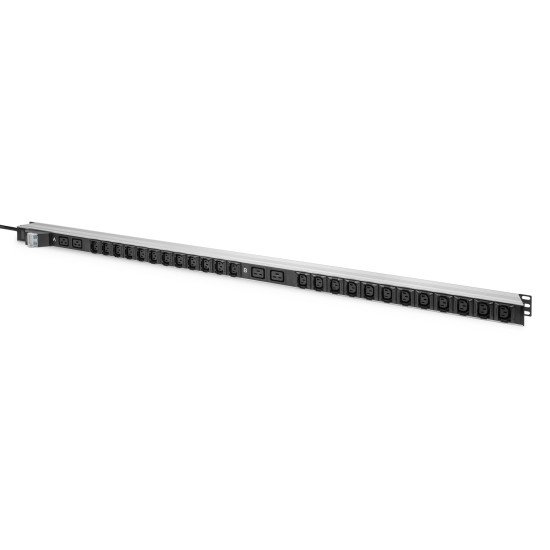 Digitus PDU IT de base, monophasé 32A, 24 x C13, 4 x C19, 3 m de câble d'alimentation, connecteur IEC 60309 32 A