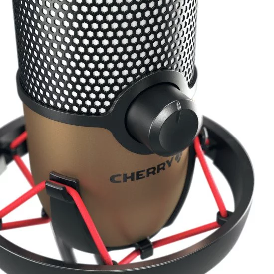 CHERRY UM 9.0 PRO RGB Noir, Cuivre Microphone de table CHERRY UM 9.0 PRO RGB Noir, Cuivre Microphone de table
