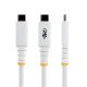 StarTech.com Câble de Recharge USB-C de 1m, Résistant et Ultra-Souple, PD EPR 240W (5A), Câble de Recharge USB 2.0 pour PC Portable, Certifié USB-IF, Câble de Recharge USB-C Robuste - Blanc
