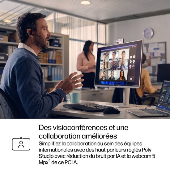 HP EliteBook 6 G1i AI Intel Core Ultra 5 225U Ordinateur portable 40,6 cm (16") WUXGA 24 Go DDR5-SDRAM 512 Go SSD Wi-Fi 7 (802.11be) Windows 11 Pro AI PC Argent