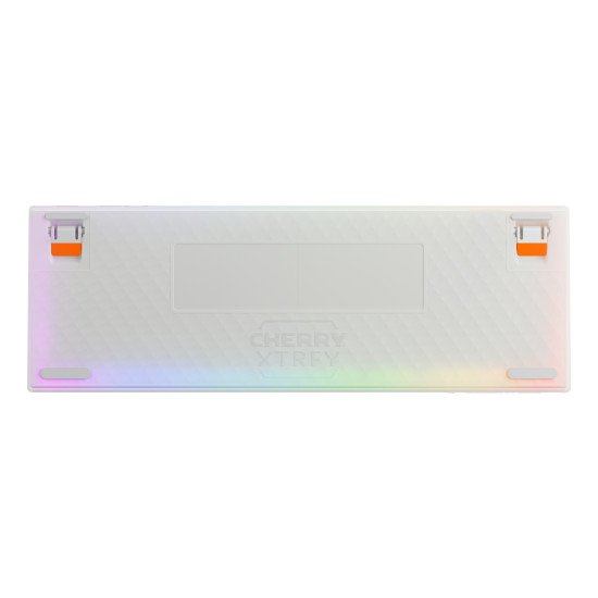 CHERRY K5 PRO TMR COMPACT clavier Gaming USB QWERTY Anglais américain Orange, Blanc