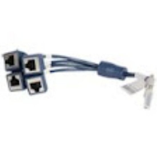 HPE JG263A adaptateur et connecteur de câbles Mini D-28 4-RJ45 Noir