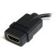 StarTech.com Câble adaptateur HDMI haute vitesse de 12cm - HDMI vers Micro HDMI - F/M - Noir