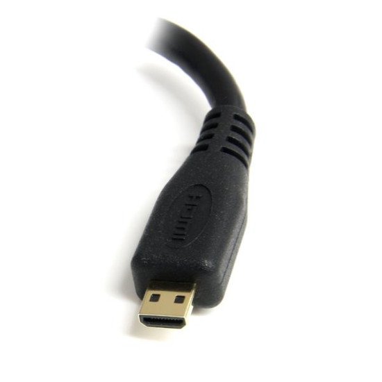 StarTech.com Câble adaptateur HDMI haute vitesse de 12cm - HDMI vers Micro HDMI - F/M - Noir