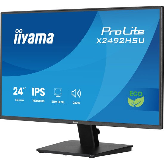 iiyama ProLite X2492HSU-B1 écran PC 61 cm (24") 1920 x 1080 pixels Full HD LED Noir