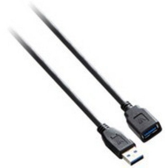 V7 Câble d'extension USB 3.0 A femelle vers USB 3.0 A mâle, noir 3m 10ft