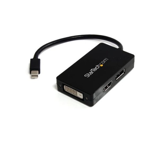 StarTech.com Adaptateur Mini DisplayPort vers DVI / DisplayPort / HDMI - Convertisseur vidéo 3-en-1