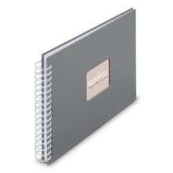 Hama 00009837 album photo et protège-page Gris 50 feuilles 10 x 15 Reliure spiralée